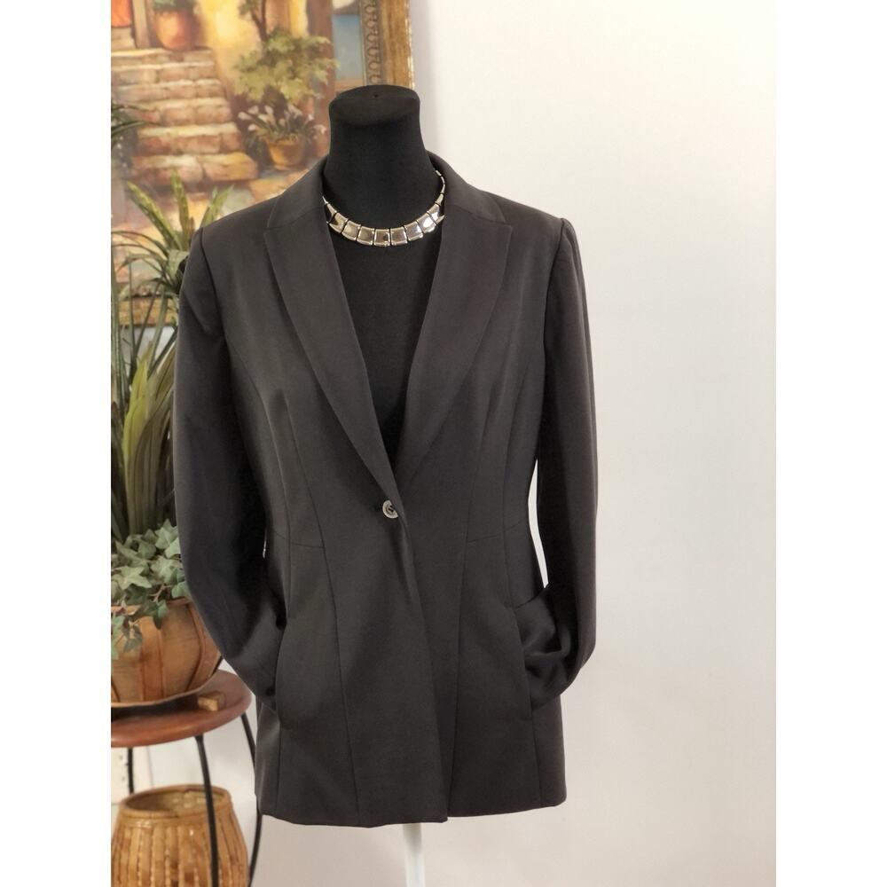 Serena Williams Women Jacket M Mob Wife 1 Button Front Office Siren Lined Pocke‎